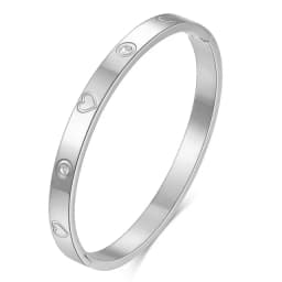 NIBASTAR Hollow Star Bracelets & Bangles For Women Fashion Stainless Steel Sweet Romantic Bracelet Rose Gold Color Jewelry Gift