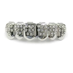 TOPGRILLZ Iced Out Full CZ Stones Teeth Grillz Fashion 5A+ Cubic Zircon 6 Top&6 Bottom Tooth Caps For Men Women Dental Grills