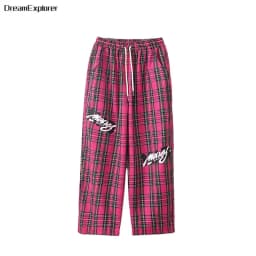 Boys Hip Hop Cool Plaid Shirt Street Dance Pants Girls Fashion Blouse Baggy Sweatpants Children Streetwear Kid Jazz Clothes Sets