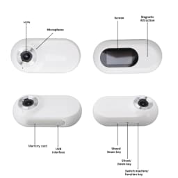 Pet Collar Camera for Videos and Photos HD 1080P 170° Wide Angle USB Rechargeable Adjustable Pet Camera Collar for Dogs Cats