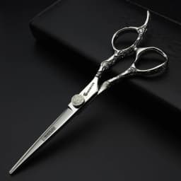 6/7 inch Japan440c Steel Professional Barber Scissors Hair Design Tool Barber Scissors Hairstylist Hairdressing Scissors Salon