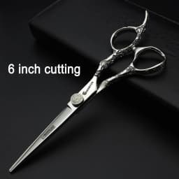 6/7 inch Japan440c Steel Professional Barber Scissors Hair Design Tool Barber Scissors Hairstylist Hairdressing Scissors Salon