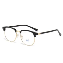 Fashion Semi Rimless Anti-blue Light Glasses Men Women Rectangle Trendy Accessory Eyeglasses Outdoor Office Unisex Eyewear