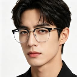 Fashion Semi Rimless Anti-blue Light Glasses Men Women Rectangle Trendy Accessory Eyeglasses Outdoor Office Unisex Eyewear