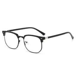 Fashion Semi Rimless Anti-blue Light Glasses Men Women Rectangle Trendy Accessory Eyeglasses Outdoor Office Unisex Eyewear