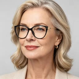 Ultra-light Fashion Cat-eye Glasses Frame For Women, Retro High-end Blue Light Blocking Trendy Reading Glasses 9216