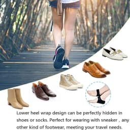 Plantar Fasciitis Insoles Silicone Heel Protector for Spurs Shock Absorption Heel Pain Relief Shoes Pads U Cup Half-yard Socks