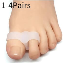 1/2/3/4Pairs Gel Toe Separator Toe Protector to Correct Bunions and Restore Toes to Their Original Shape for Women Men Spacers