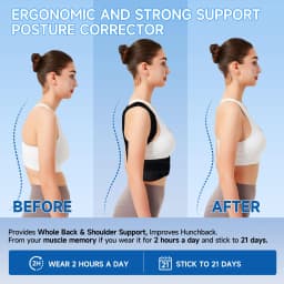 Posture Corrector Back Brace Adjustable Back Support for Women and Men Shoulder Straightener Neck Upper Lower Back Pain Relief