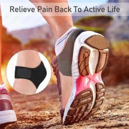 Plantar Fasciitis Heel Spur Foot Support With U-Shaped Silicone Gel Heel Cups for Heel Pain Relief Insoles for Man Woman Walking