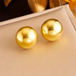 DIEYURO 316L Stainless Steel Love Pearl Round Square Fan Shaped Irregular Design Earrings Women New Trend Ear Jewelry Gift Party