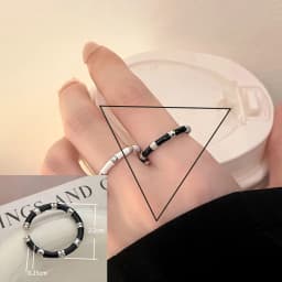 PANJBJ 925 Sterling Silver Stars Ring For Women Blue Crystal Opening Sweet Romance Irregular Versatile Jewelry Gift Dropshipping