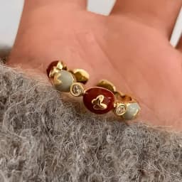 PANJBJ 925 Sterling Silver Stars Ring For Women Blue Crystal Opening Sweet Romance Irregular Versatile Jewelry Gift Dropshipping
