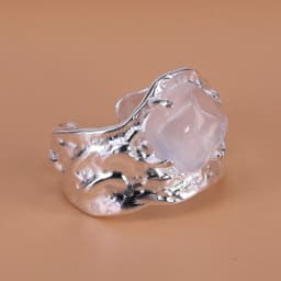 PANJBJ 925 Sterling Silver Stars Ring For Women Blue Crystal Opening Sweet Romance Irregular Versatile Jewelry Gift Dropshipping
