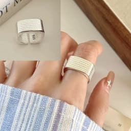 PANJBJ 925 Sterling Silver Stars Ring For Women Blue Crystal Opening Sweet Romance Irregular Versatile Jewelry Gift Dropshipping