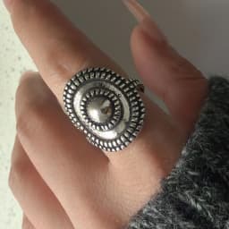 925 Sterling Silver Rings for Women Couple Minimalist Handmade Simple Wide Moon Ring Set Party Jewelry Gift Prevent Allergy