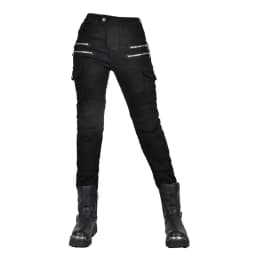 New Motocross Trousers Double Zipper Metal Style Moto Men For Woman Outdoor Riding Jeans With Protective Gear Motorcycle Pants