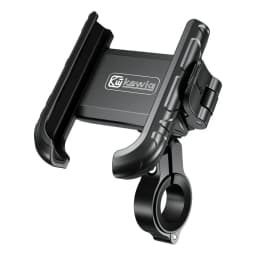Aluminum Anti-Vibration Motorcycle Phone Mount Holder 1s Lock Camera Friendly Anti-Theft Handlebar for Bike Bicycle Scooter ATV
