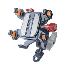 Metal Alloy Shockproof Motorcycle Phone Holder Vibration Dampener 360 Rotation Motorbike Bicycle Bike Scooter Phone Stand Mount