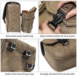 Motorcycle Swing Arm Bags Swingarm Bag Waterproof Saddlebag for Softail Standard Dyna Low Rider Sport Glide Left Side Solo Bags