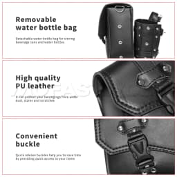 Motorcycle Swing Arm Bags Swingarm Bag Waterproof Saddlebag for Softail Standard Dyna Low Rider Sport Glide Left Side Solo Bags
