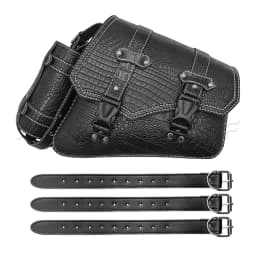 Motorcycle Swing Arm Bags Swingarm Bag Waterproof Saddlebag for Softail Standard Dyna Low Rider Sport Glide Left Side Solo Bags