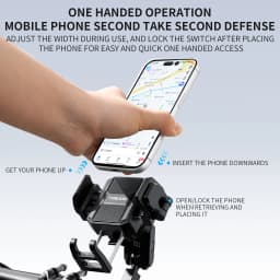 TOSUOD Bike Phone Holder 360° View Bicycle Phone Holder Stand Motorcycle Shockproof Phone Bracket