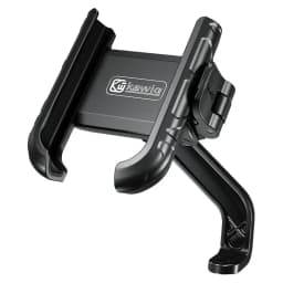 Aluminum Motorcycle USB Phone Holder Handlebar Rear-View Mirror Mount Charger with USB C Fast Charge Port for 5.4"-7.2" Phones