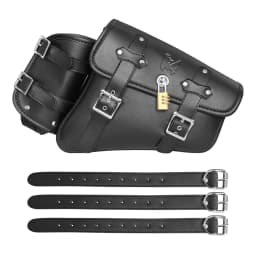 Universal Waterproof Motorcycle Side Bag Retro Motorbike Tail Bag Hanging Storage for Electric Vehicles Rear Seat