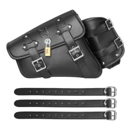 Universal Waterproof Motorcycle Side Bag Retro Motorbike Tail Bag Hanging Storage for Electric Vehicles Rear Seat