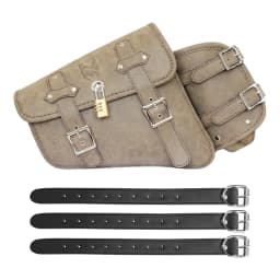 Universal Waterproof Motorcycle Side Bag Retro Motorbike Tail Bag Hanging Storage for Electric Vehicles Rear Seat