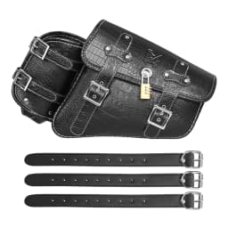 Universal Waterproof Motorcycle Side Bag Retro Motorbike Tail Bag Hanging Storage for Electric Vehicles Rear Seat