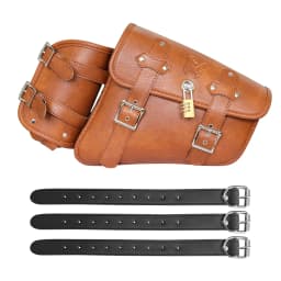 Universal Waterproof Motorcycle Side Bag Retro Motorbike Tail Bag Hanging Storage for Electric Vehicles Rear Seat