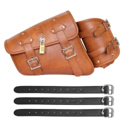 Universal Waterproof Motorcycle Side Bag Retro Motorbike Tail Bag Hanging Storage for Electric Vehicles Rear Seat
