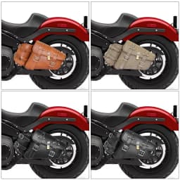 Universal Waterproof Motorcycle Side Bag Retro Motorbike Tail Bag Hanging Storage for Electric Vehicles Rear Seat