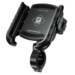 Motorcycle Bike Phone Holder Upgrade Anti Vibration Dual Clamp Handlebar or Mirror Fits Bar 0.87-1.25in Scooter Bike E-Scooters