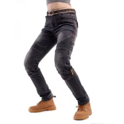 Kevlar Motorcycle Jeans Women Windproof Abrasion Resistant Riding Pants Four Seasons Protective Trousers Black Off Road