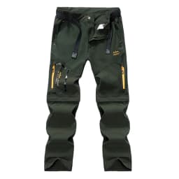 Men's Convertible Cargo Tactical Pants Camping Quick Drying Outdoor Hiking Pants Zip Off Lightweight Work Trekking Trousers