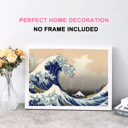 The Great Wave off Kanagawa 1000 Piece Puzzle for Adults 29.53 x 19.7 Inch Large Finished Size Famous Japanese Art Poster Puzzle