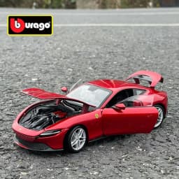 Bburago 1/24 Ferraris ROMA Alloy Racing Car Model Diecast Metal Toy Super Sports Car Model Simulation Collection Childrens Gift