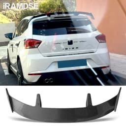 Gloss Black Spoiler for SEAT Ibiza Leon Carbon Paint 2009-2021 Year Rear Windshield Wing Trunk ABS Accessories