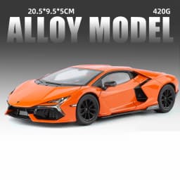 1:24 Lamborghini Revuelto Supercar Alloy Car Model Sound and Light Pull Back Car Model Collectibles Birthday Gift
