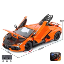 1:24 Lamborghini Revuelto Supercar Alloy Car Model Sound and Light Pull Back Car Model Collectibles Birthday Gift