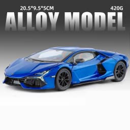 1:24 Lamborghini Revuelto Supercar Alloy Car Model Sound and Light Pull Back Car Model Collectibles Birthday Gift
