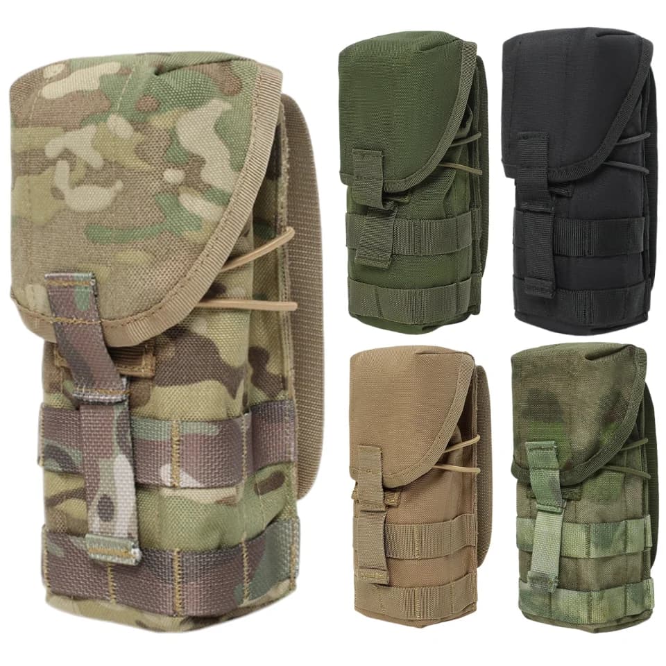 Tactical 556/7.62 Double Mag Pouch MOLLE System Adjustable Elastic Drainage Hole Lightweight