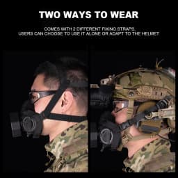 Special Tactical Respirator Gas Mask Communication Version Outdoor Hunting Combat Airsoft Half Face Mask Halloween Cosplay Props