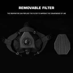 Special Tactical Respirator Gas Mask Communication Version Outdoor Hunting Combat Airsoft Half Face Mask Halloween Cosplay Props