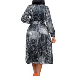 African Dress For Women Fashion Dashiki Pleated Vestidos 2022 Spring Summer New Arrival Robe Elegant African Party Midi Dress