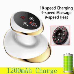 Electric Scraping Massage Cupping Body Massager Vacuum Cans Suction Cup Heating Body Back Neck Arm Guasha Massager
