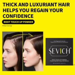 Sevich 5 Colors Concealer Hair Powder Waterproof Black Hairline Shadow Powder Edge Control Hair Concealer Hairline Powder 12g